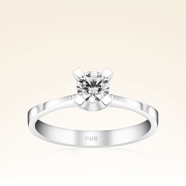 G Renk 0,40 Karat HRD Sertifikalı Tektaş Pırlanta Yüzük - Pare Pırlanta