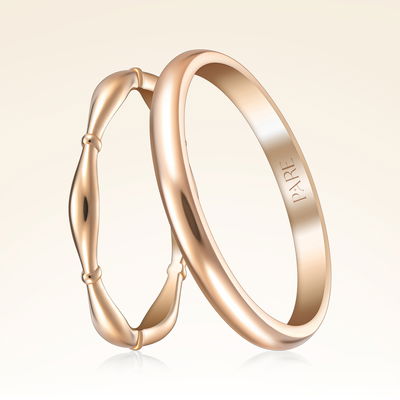 Vintage İnce Kemik Çift Alyans - Pare Pırlanta