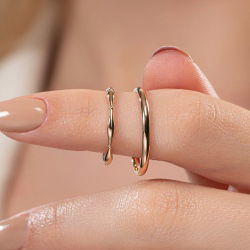 Vintage İnce Kemik Çift Alyans - 3