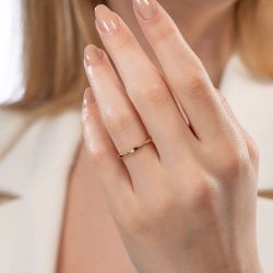 Vintage İnce Kemik Çift Alyans - 4