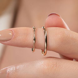 Vintage İnce Kemik Kadın Alyans - 5