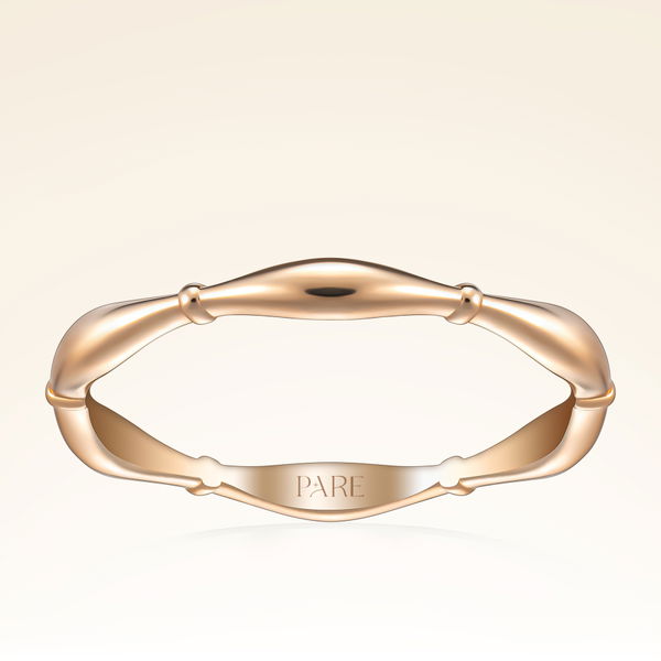 Vintage İnce Kemik Kadın Alyans - Pare Pırlanta