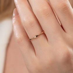 Vintage İnce Kemik Kadın Alyans - 3